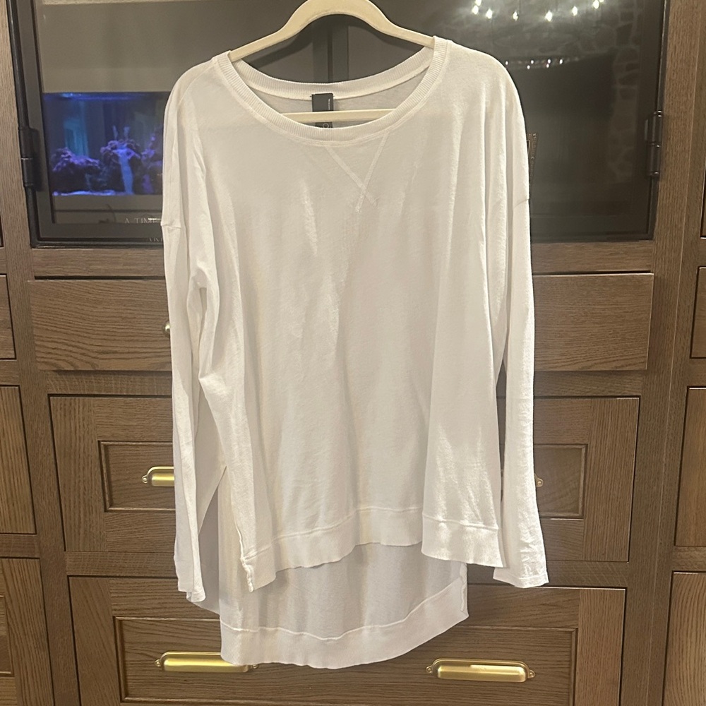 bobi White Long Sleeve Tee